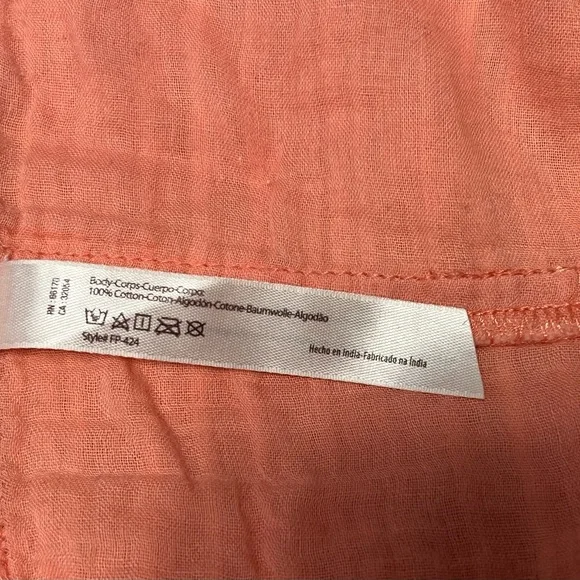 Free People FP One Coral Crochet Trim Cami | Size XS - Picture 3 of 6